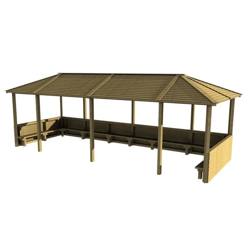 Hipped Roof Shelter 8m x 3m – Without Floor