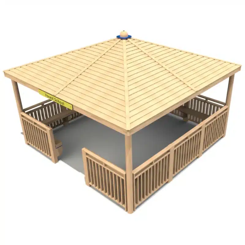 Square Shelter with Seats and Infills