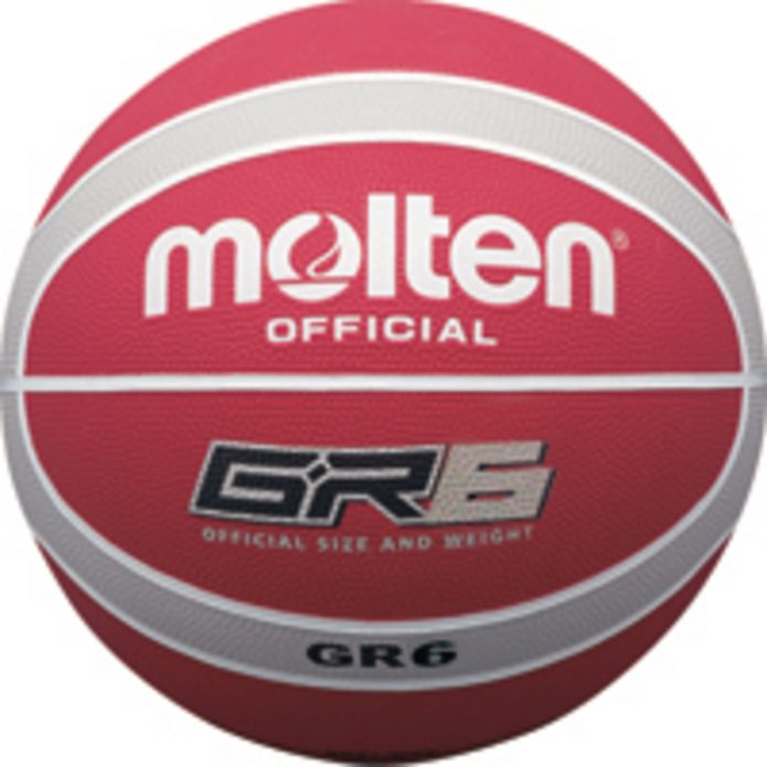 Molten BGR Basketball - Size 5 - Red/Silver