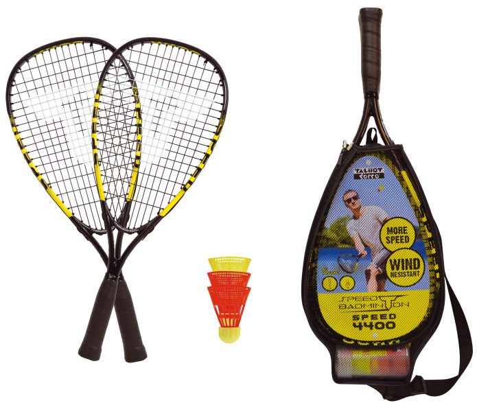 Speed Badminton Racket & Ball Set - 4400