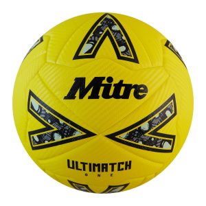 Mitre Ultimatch One - Size 5 - Yellow/Black/Grey