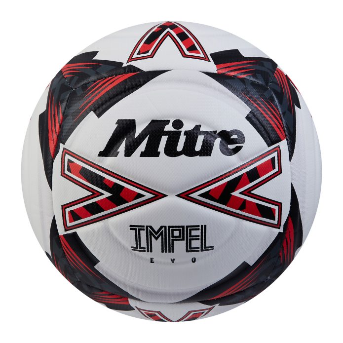 Mitre Impel EVO - White - Size 5 - Pack of 12 Including Bag