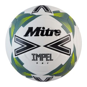 Mitre Impel One - White/Sage - Size 3 - Pack of 12 Including Bag