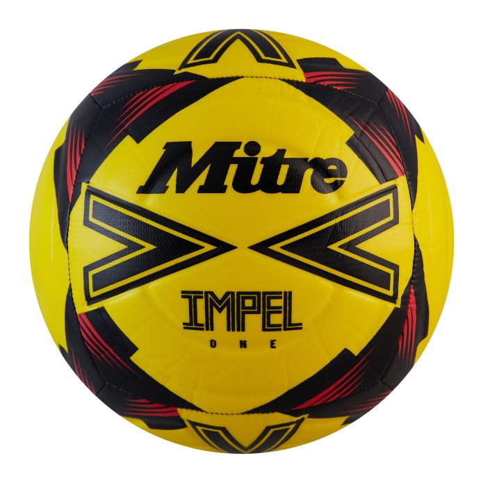 Mitre Impel One - Yellow/Red - Size 3 - Pack of 12 Including Bag