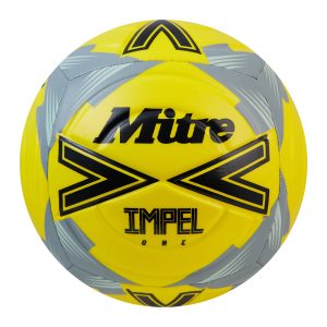 Mitre Impel One - Yellow/Grey - Size 4 - Pack of 12 Including Bag