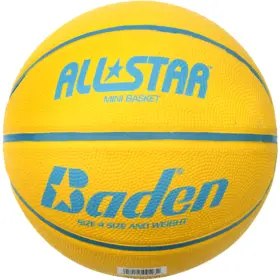 Baden All Star Basketball – Size 4 – Yellow/Blue