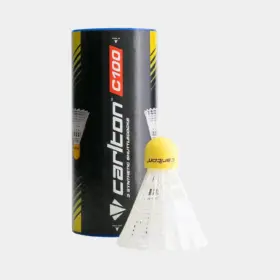 Carlton C100 Shuttlecock – White – Medium – Pack of 6