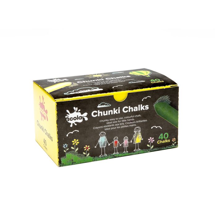 Chunky Chalk - White - Pack of 40