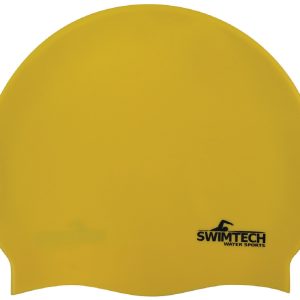 Swimtech Silicone Swim Cap - Yellow