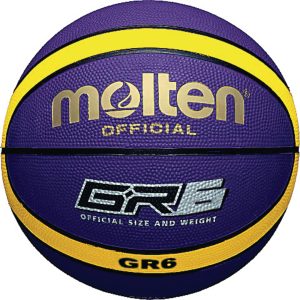 Molten BGR Basketball - Size 6 - Purple/Yellow