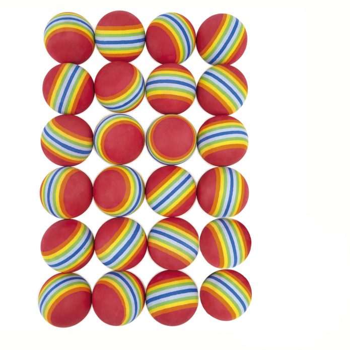 Rainbow Foam Ball Pack - 63mm - Pack of 24