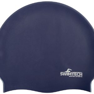 Swimtech Silicone Swim Cap - Navy Blue