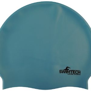 Swimtech Silicone Swim Cap - Sky Blue