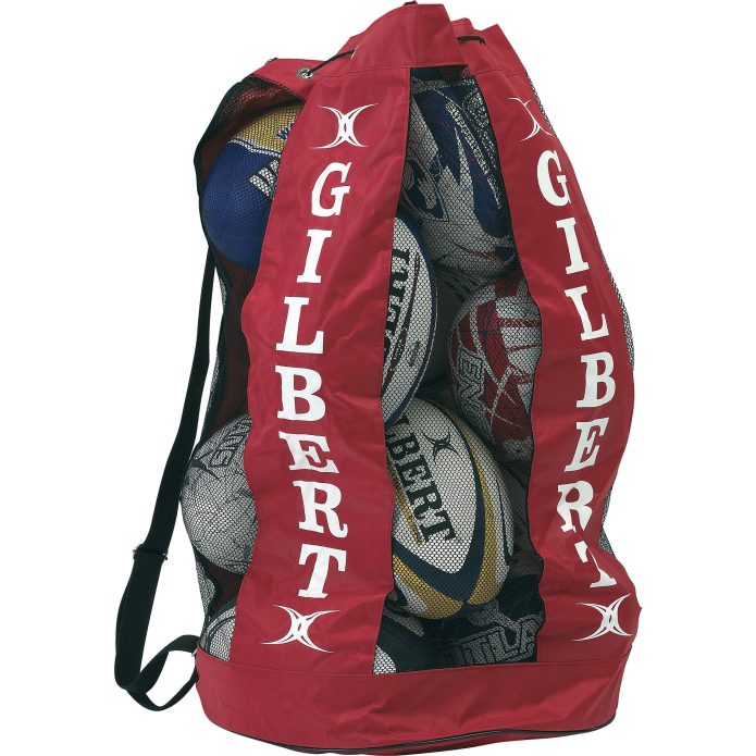 Gilbert Breathable Ball Bag - Red - 12 Balls