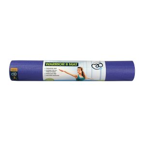 Warrior II Yoga Mat - Purple - 4mm