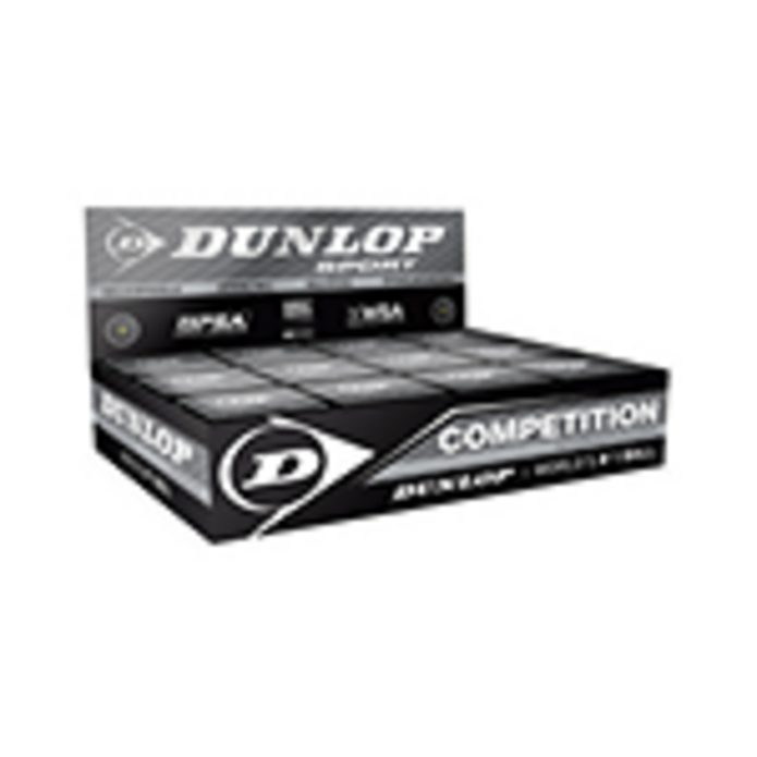 Dunlop Competition Squash Ball - Pack of 12