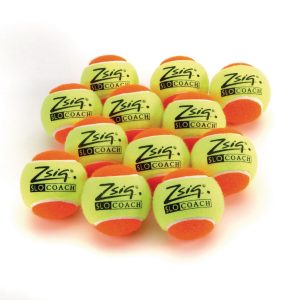 Zsig SLOcoach Mtennis Ball - Orange - Pack of 12