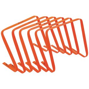 Precision Flat Hurdles - Pack of 6 - 15 Inches - Orange