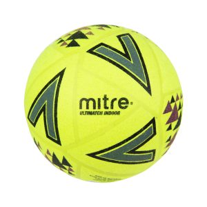 Mitre Ultimatch Indoor Football - Yellow/Black - Size 5