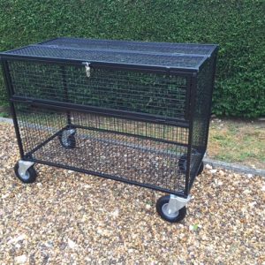 Lockable Trolley - Outdoor Wheels - Black