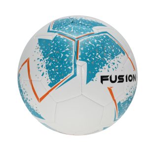 Precision Fusion Football - Size 4 - White/Blue - Pack of 8