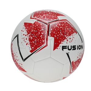 Precision Fusion Football - Size 5 - White/Red - Pack of 8