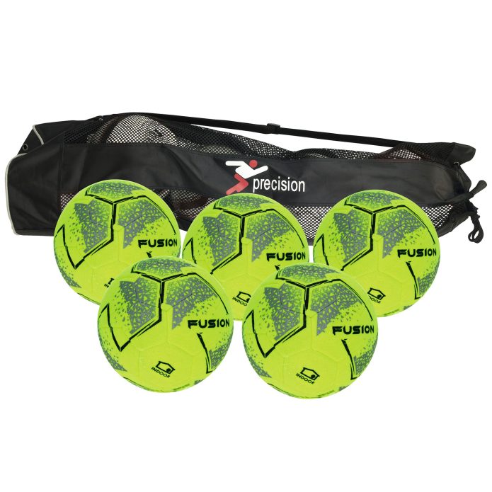 Precision Fusion Indoor Football - Size 4 - Pack of 5