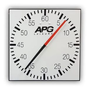 APG Pace Clock - White/Black - 100cm