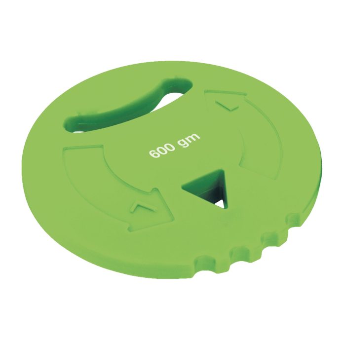 Soft PVC Multi-throw Discus - Green - 0.6kg