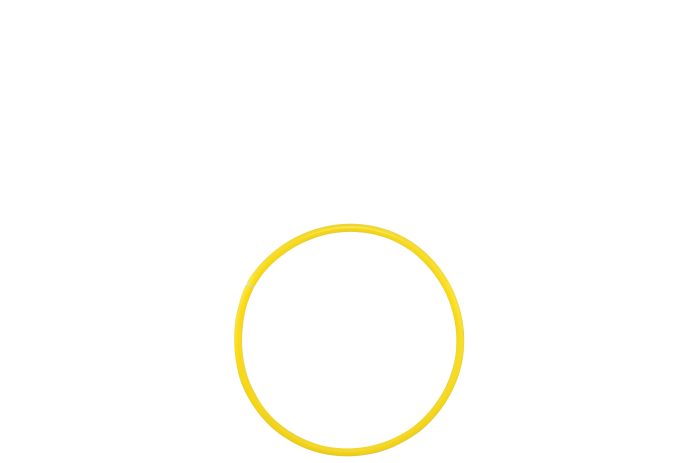 Hula Hoop - 460mm - Yellow