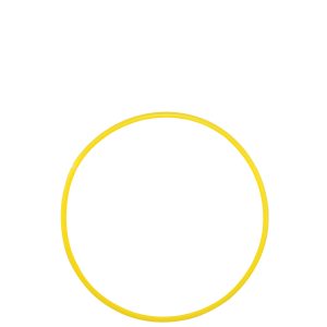 Hula Hoop - 610 Millimeters - Yellow