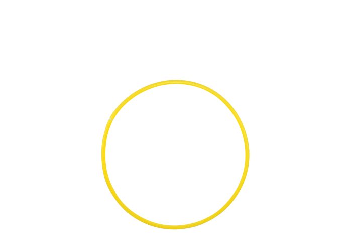 Hula Hoop - 610 Millimeters - Yellow