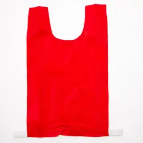 Nylon Bib – Red – Junior – Pack of 10