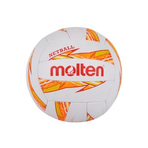 Molten Dynamite Netball - White/Orange/Yellow - Size 5