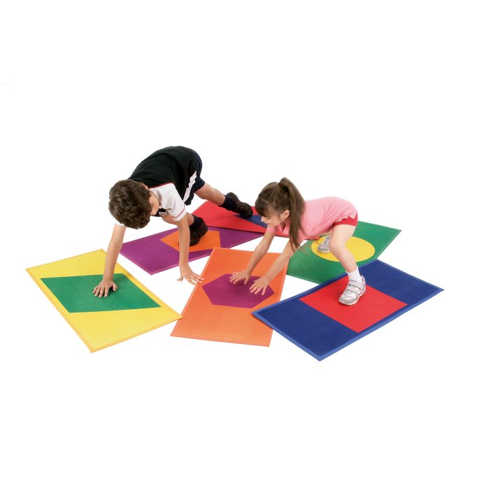 Colour and Shape Mats - Set of 6