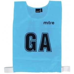 Mitre Netball Bib - Sky Blue - Up to 38 Inch