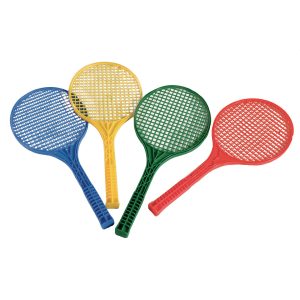 Short Tennis Plastic Racquets - Pack of 4