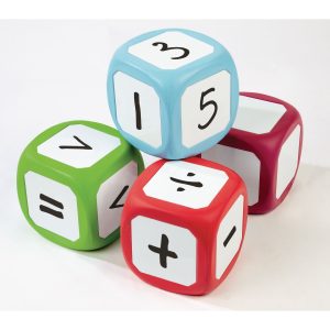 Large Whiteboard Dice - Pack of 4