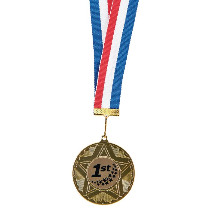 Gold Medal on Ribbon - 1st