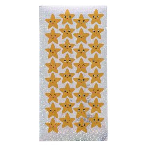 Gold Sparkly Star Shape Stickers