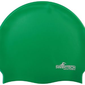 Swimtech Silicone Swim Cap - Green