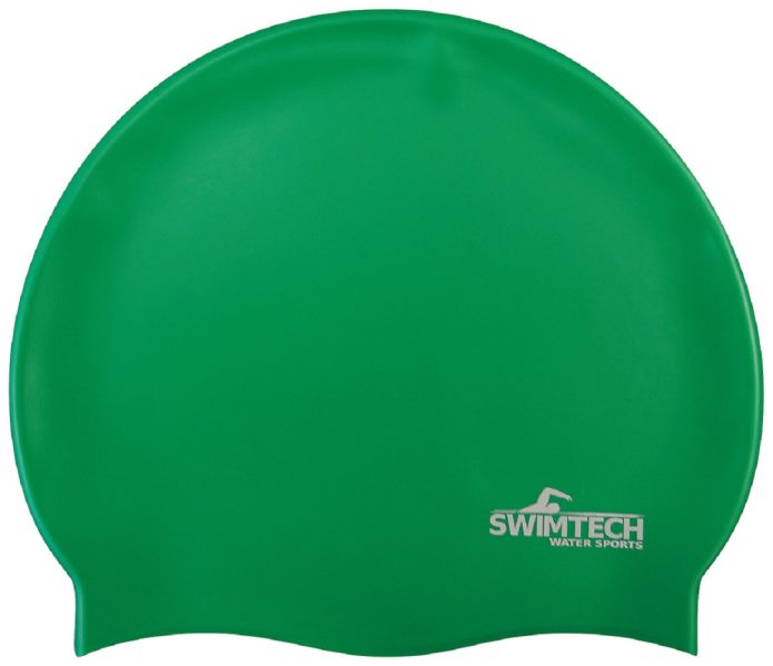 Swimtech Silicone Swim Cap - Green