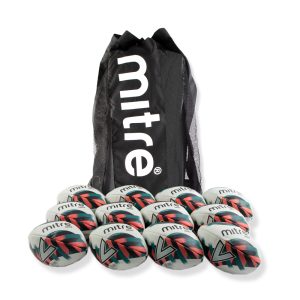 Mitre Squad Rugby Ball - Pack of 12 with Bag