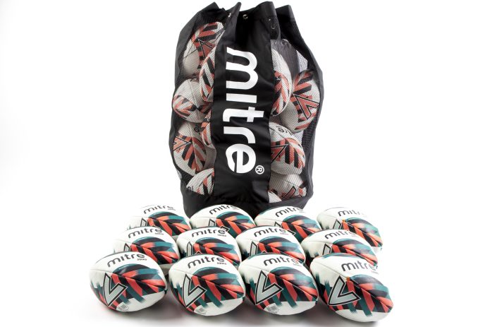 Mitre Squad Rugby Ball - Size 3 - 12 Ball Bag