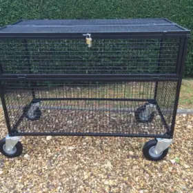 Lockable Trolley – Outdoor Wheels – Black