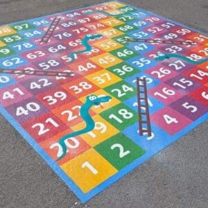 Snakes and ladders line markings