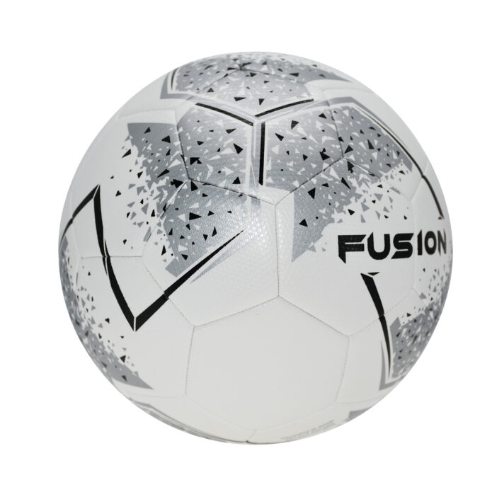 Fusion Ball - Size 3 - White/Silver/Black - Pack of 8 With Bag