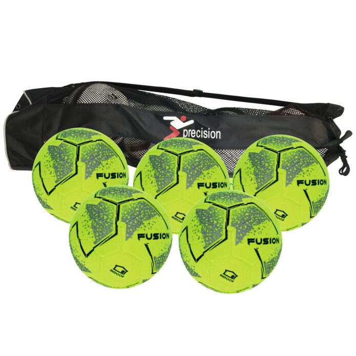 Precision Fusion Indoor Football - Size 5 - Pack of 5