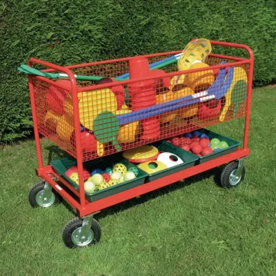 Go Anywhere Trolley - red with PE equipment