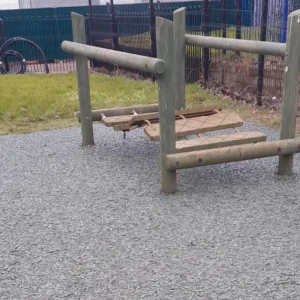 St Marys School Rubber Mulch around Trim Trail